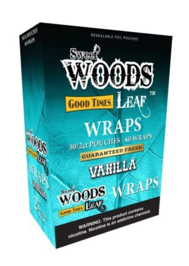 GOOD TIME WOODS LEAF WRAPS 60 CT