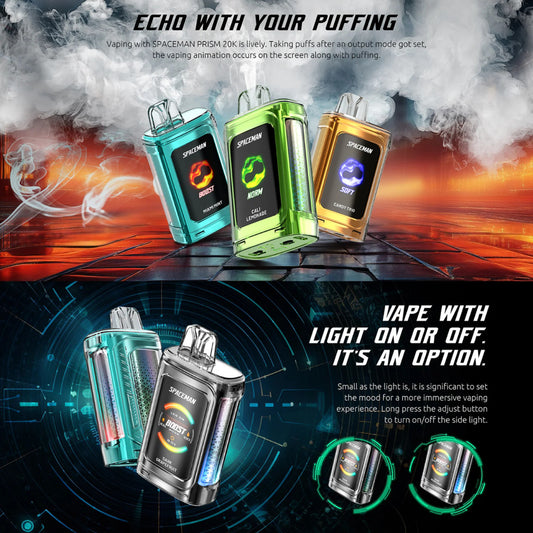 SMOK SPACEMAN PRISM 20K DISPOSABLE VAPE 20000 PUFFS 5 PER BOX