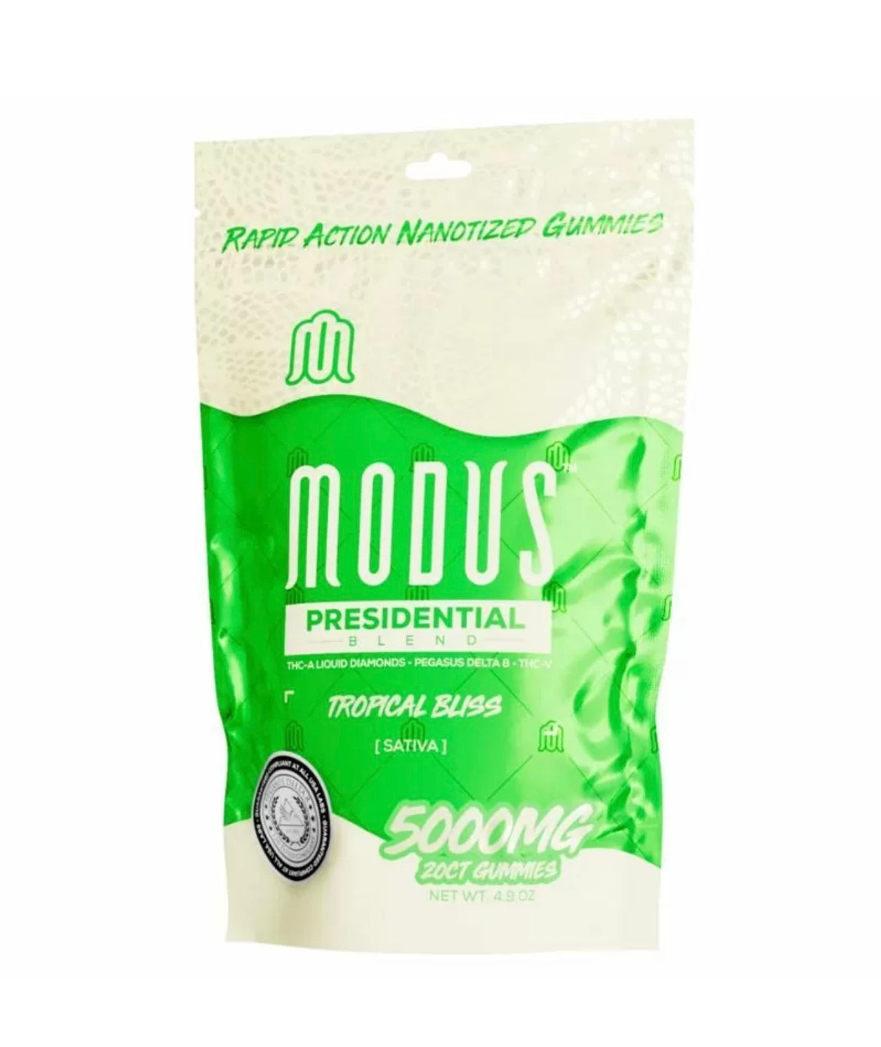 MODUS Presidential Blend 5000MG 20CT/Bag 5/Box THC-A Liquid Diamonds• Pegasus Delta 8• THC-V