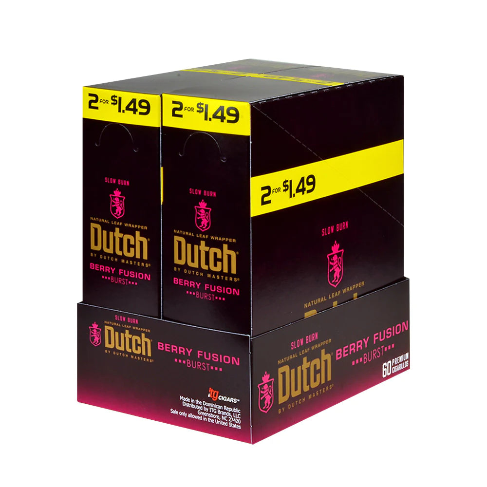 DUTCH MASTERS 2/$1.49 CIGARILLOS 30 PACKS OF 2