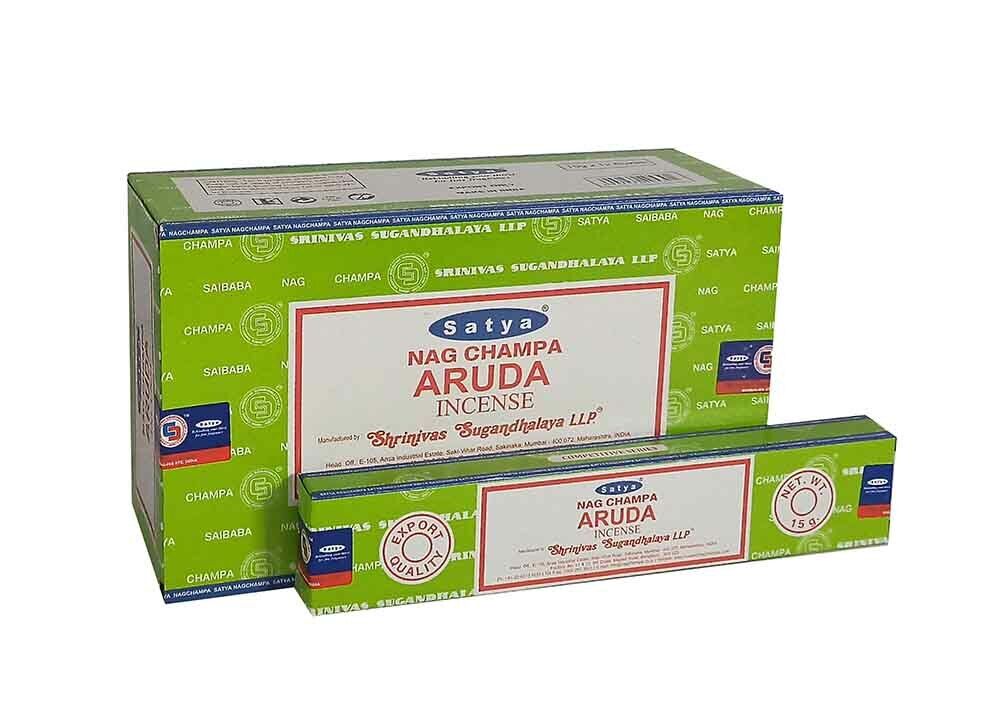 SATYA NAG CHAMPA ARUDA INCENSE 12 CT