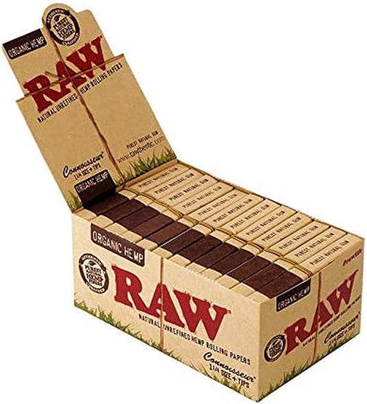 RAW ORGANIC CONNOISSEUR 1¼ SIZE+TIPS