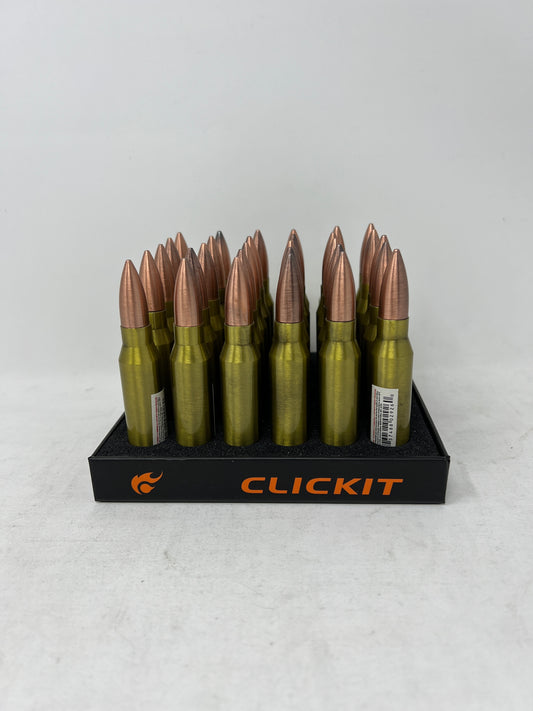 CLICKIT S-BULLET LIGHTERS 30 CT ( $ 3.99 EA )