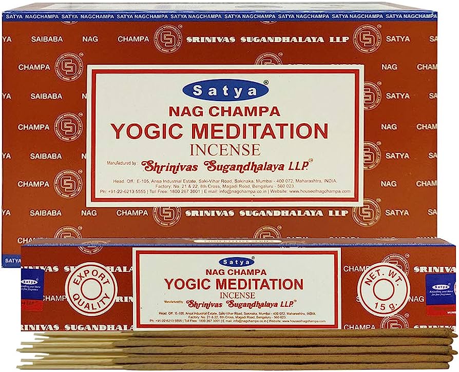 SATYA NAG CHAMPA YOGIC MEDITATION INCENSE 12 CT