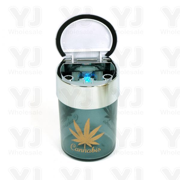 GLASS LED LIGHT BUTT BUCKET ASHTRAY 6 CT($5.99 EA)