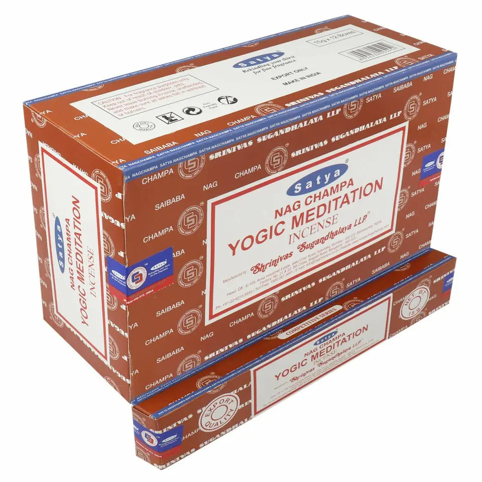 SATYA NAG CHAMPA YOGIC MEDITATION INCENSE 12 CT