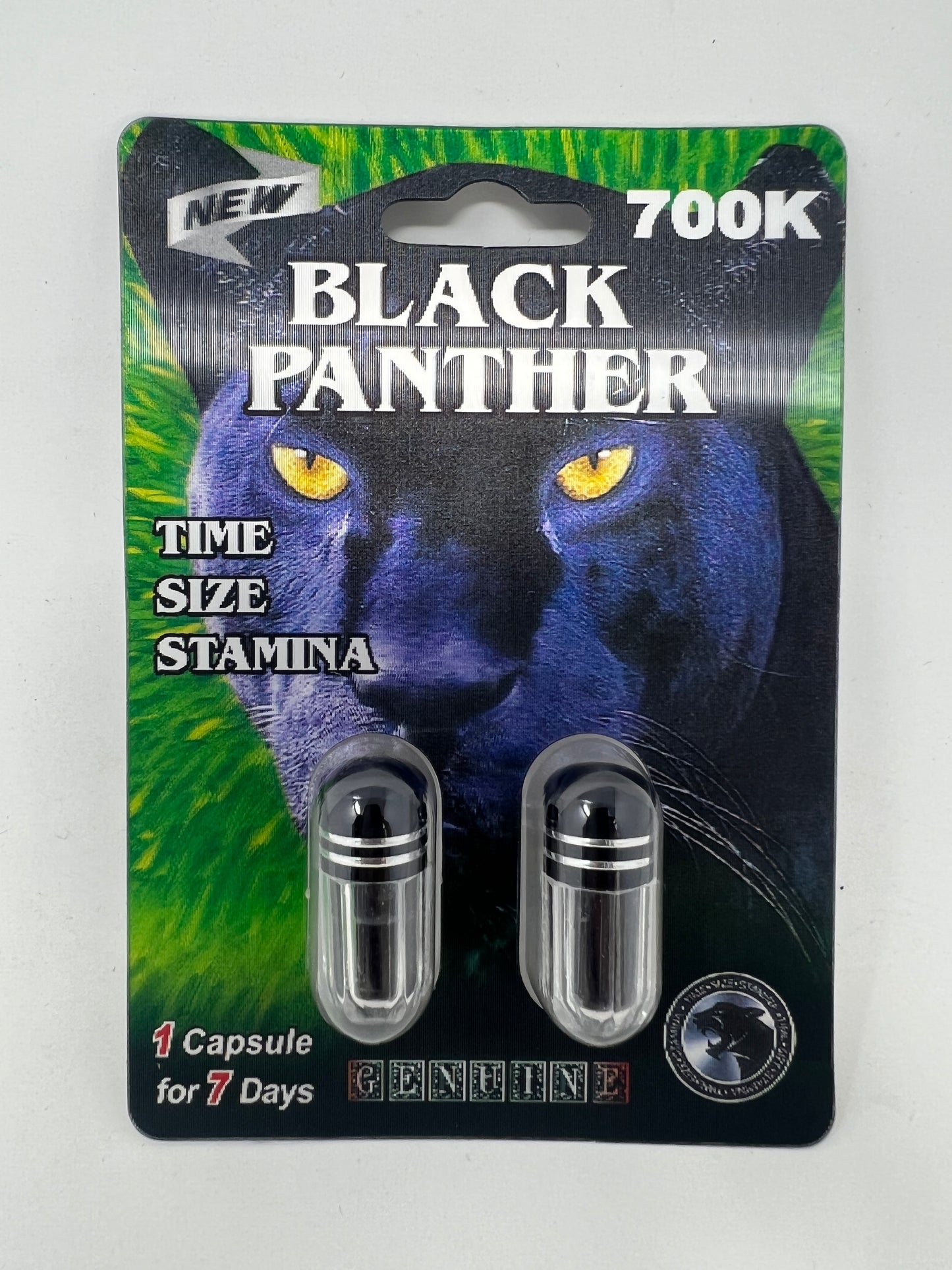 BLACK PANTHER 700K DOUBLE CAPS 24PK $2.99 EA