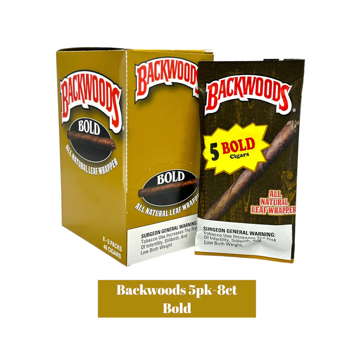 BACKWOODS CIGARS 5PK/8 CT