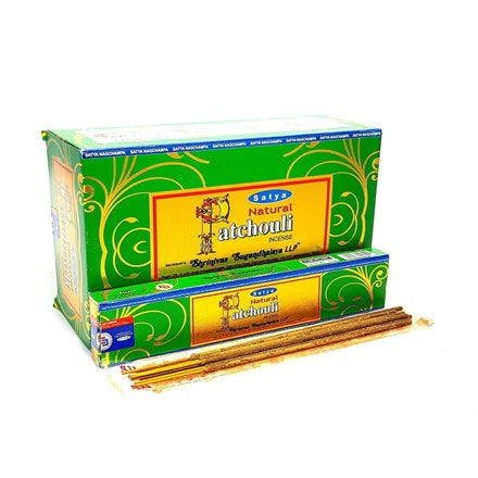 SATYA NAG CHAMPA PATCHOULI INCENSE STICKS 12 CT