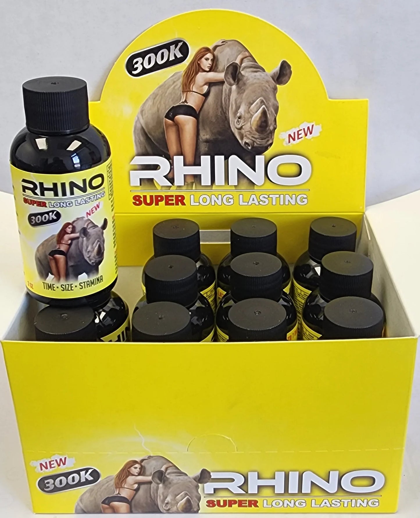 Rhino Shots 2oz 12pk Display 300k yellow