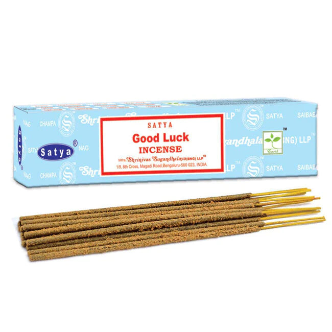 SATYA - GOOD LUCK INCENSE STICKS - 12CT