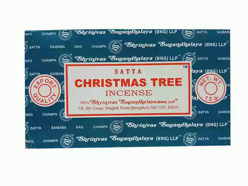 SATYA NAG CHAMPA CHRISTMAS TREE INCENSE STICKS 12 CT