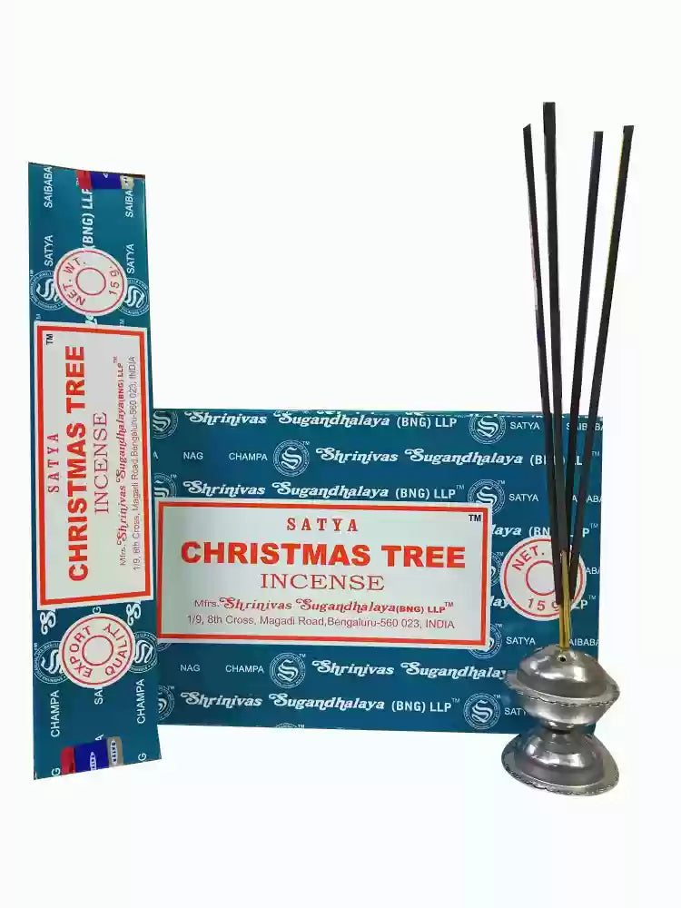 SATYA NAG CHAMPA CHRISTMAS TREE INCENSE STICKS 12 CT