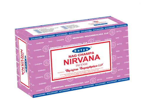 SATYA NAG CHAMPA SAI BABA NIRVANA INCENSE 12 CT