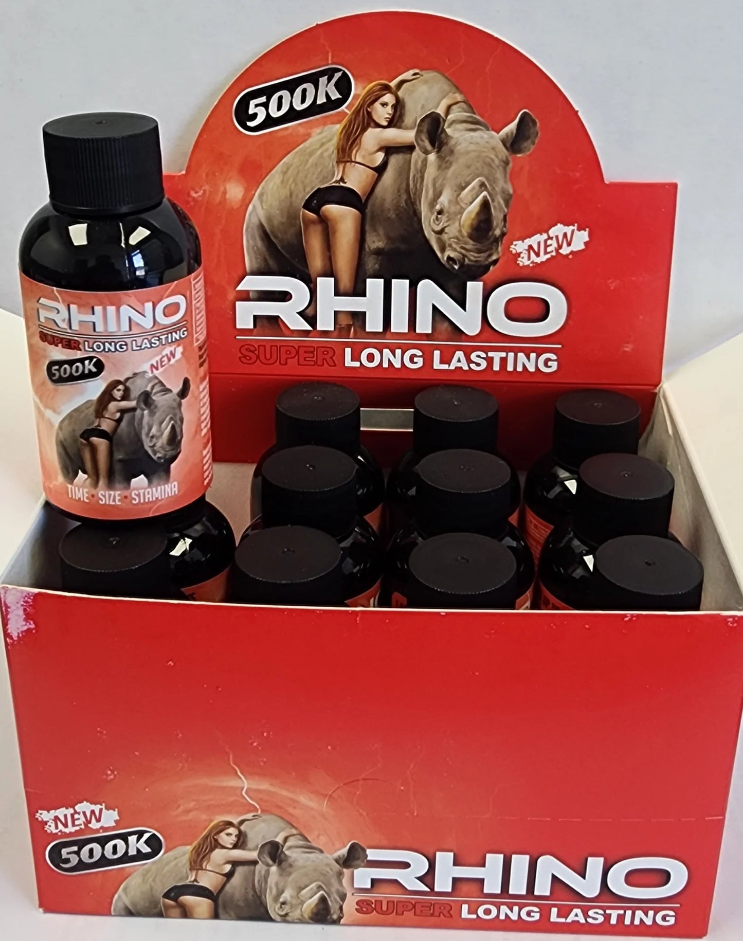 RHINO SHOTS 500K RED 12 CT