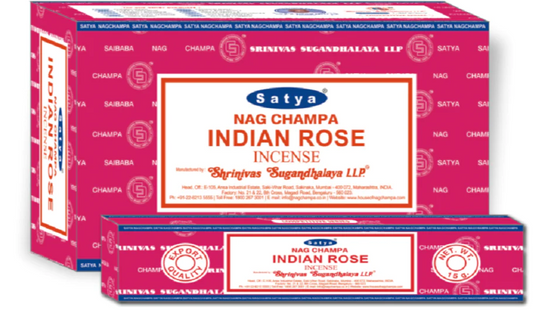 SATYA NAG CHAMPA INDIAN ROSE INCENSE 12 CT