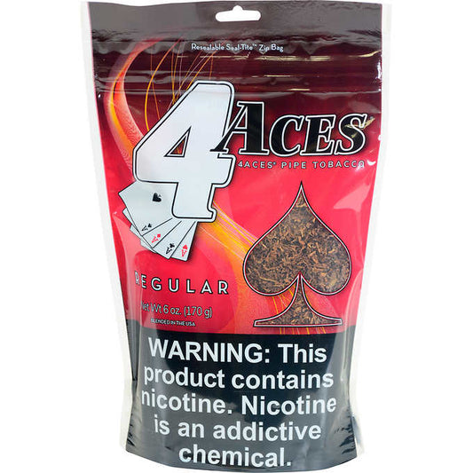 4 ACES PIPE TOBACCO - REGULAR (6 OZ)