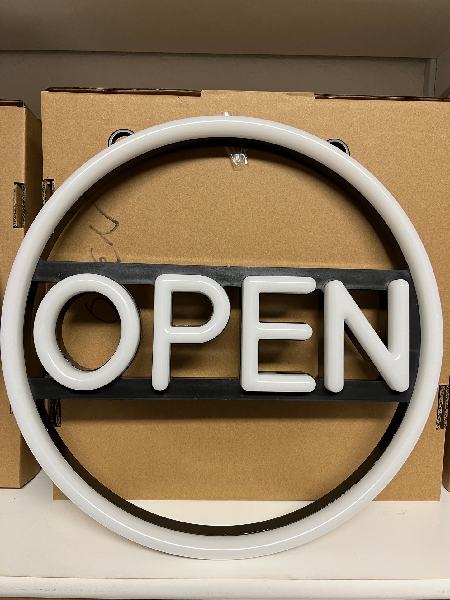 LED SIGN CIRCLE (OPEN/EBT)