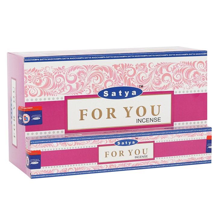 SATYA - FOR YOU INCENSE STICKS - 12CT