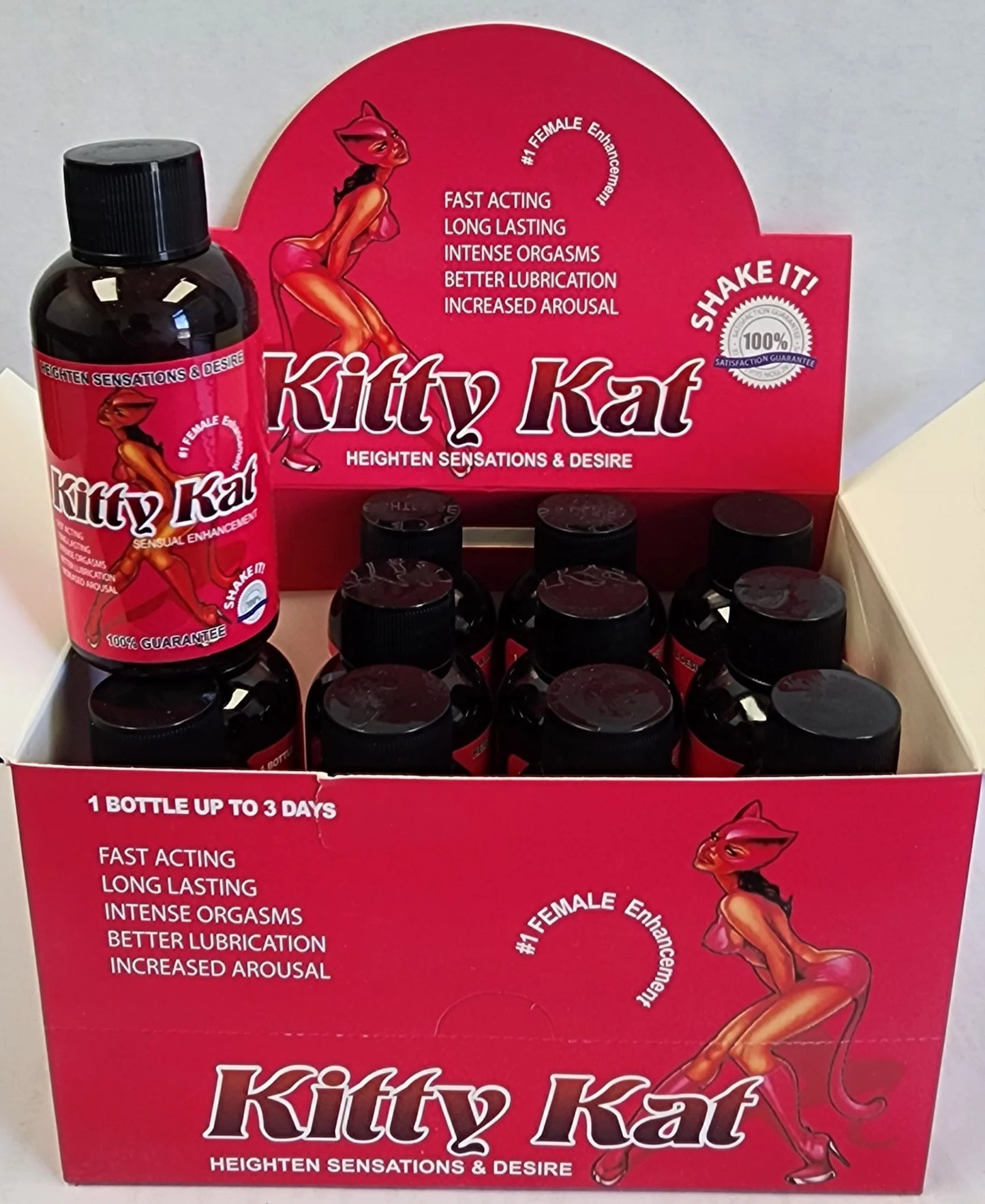 Rhino Shots 2oz 12pk Display Kitty Kat