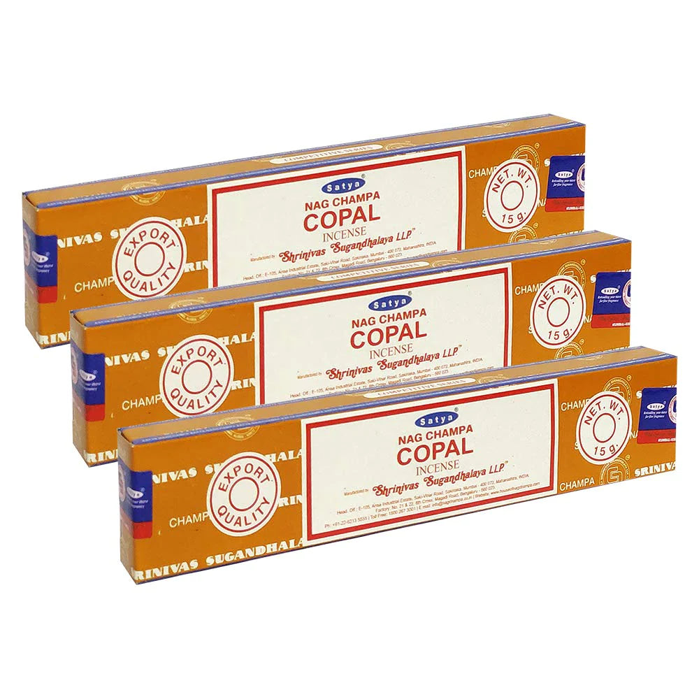 SATYA NAG CHAMPA COPAL INCENSE 12 CT