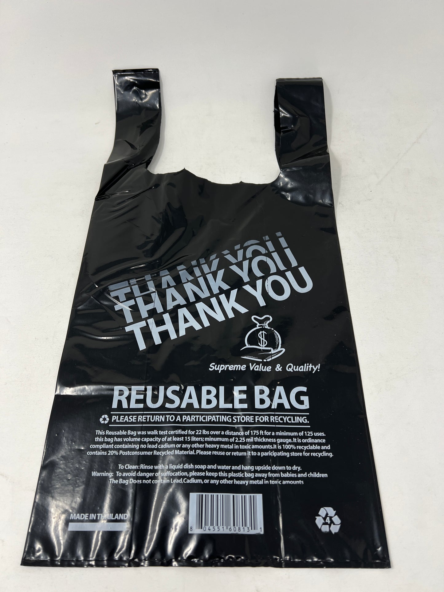 REUSABLE PLASTIC BAGS