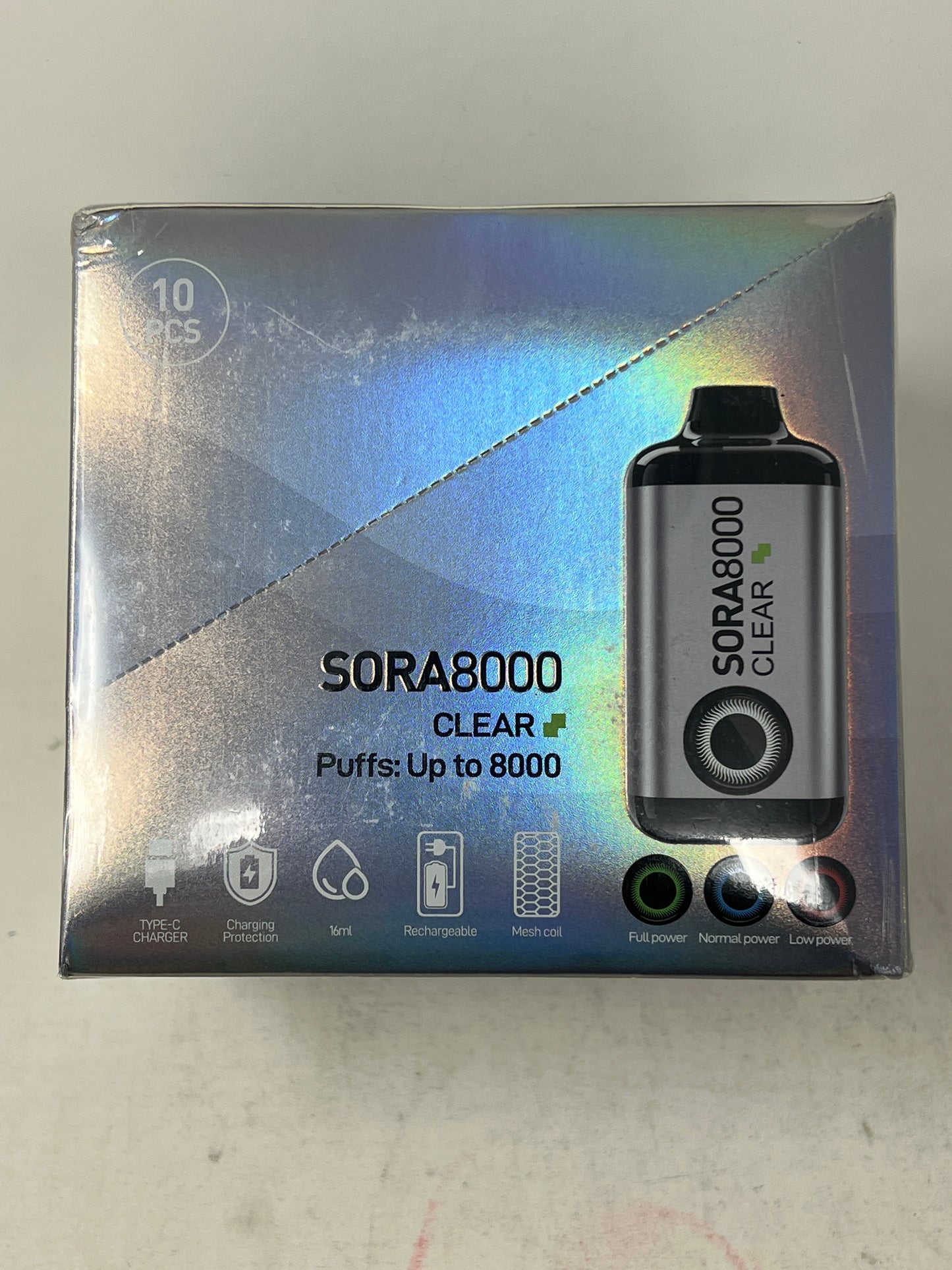 SORA DISPOSABLE VAPE 8000 PUFFS 5CT