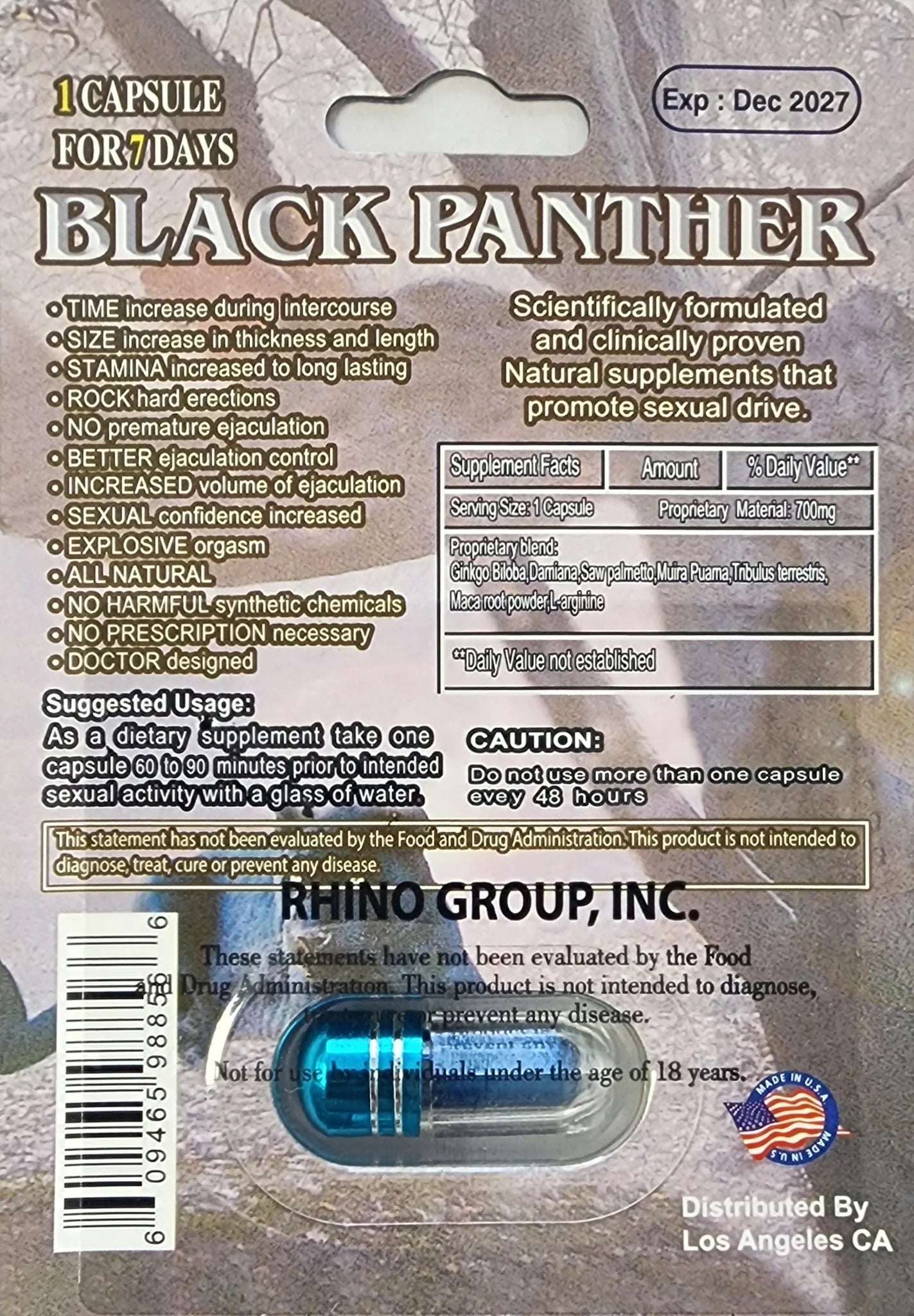 Black Panther 25000 24pk  $2.99 EA