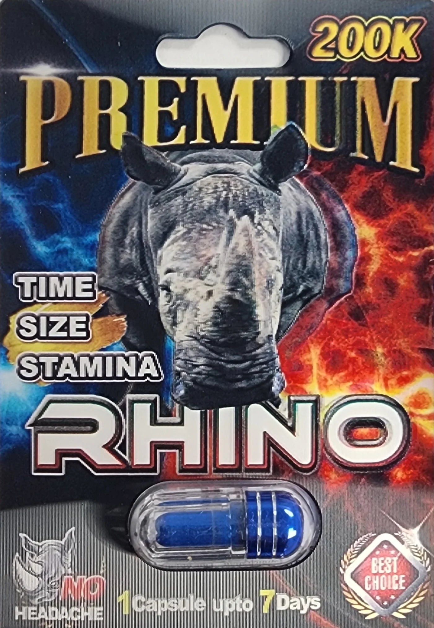 Premium Rhino 200k 1 Capsule  $2.99 EA