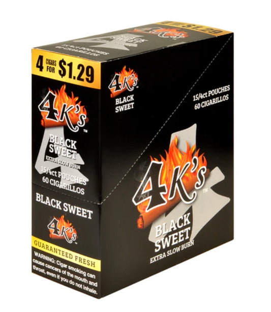 4 KINGS CIGARILLOS 15 PACKS OF 4 /$1.29