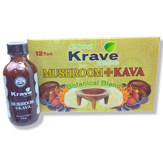 KRAVE MUSHROOM + KAVA SHOT 2 OZ 12 PC ($5.49 EA)