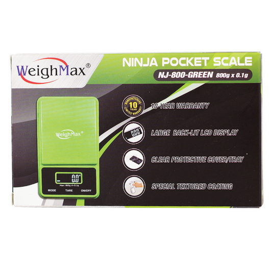 SCALE WEIGHMAX NJ-800-RASTA GREEN 800g * 0.1