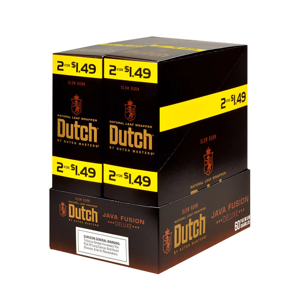 DUTCH MASTERS 2/$1.49 CIGARILLOS 30 PACKS OF 2