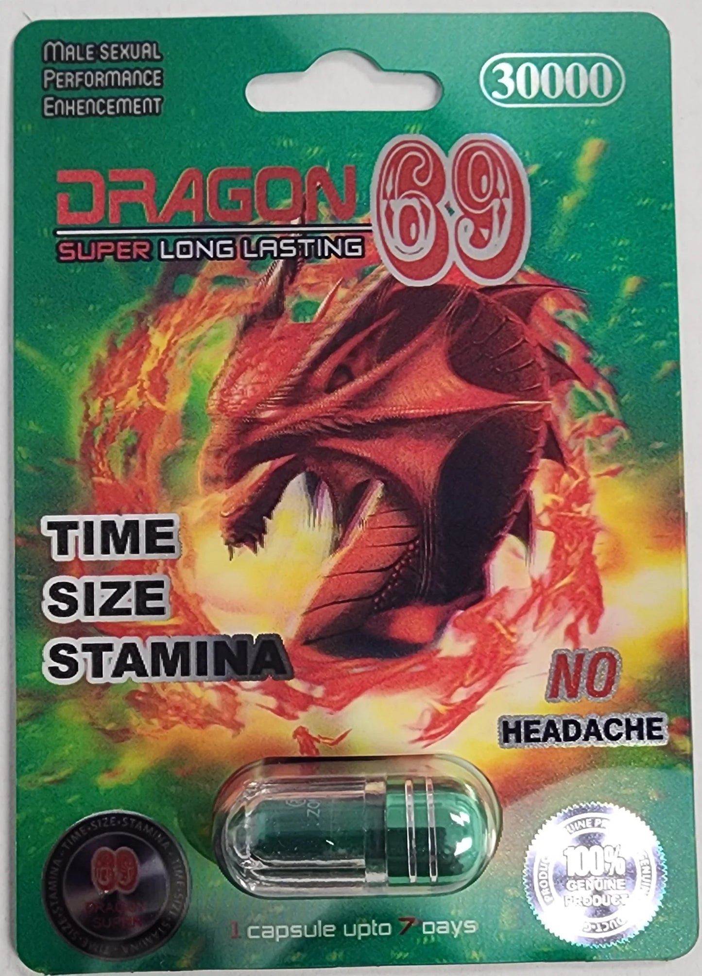 Dragon 69 30000 1 Capsule $2.99 EA