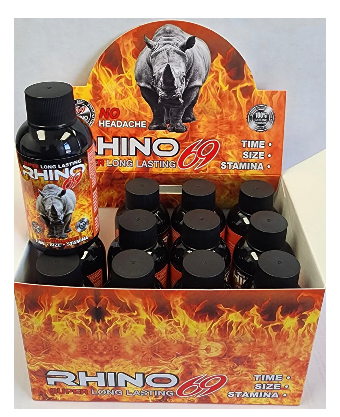 Rhino Shots 2oz 12pk Display Rhino 69 fire