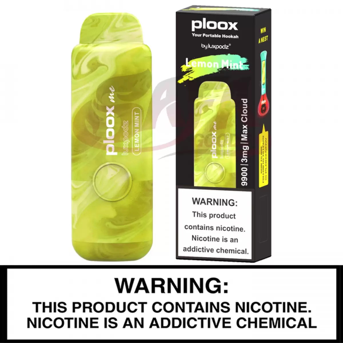 PLOOX DISPOSABLE FOR PORTABLE HOOKAH (75ML) 9.9K PUFFS 5CT/ BOX