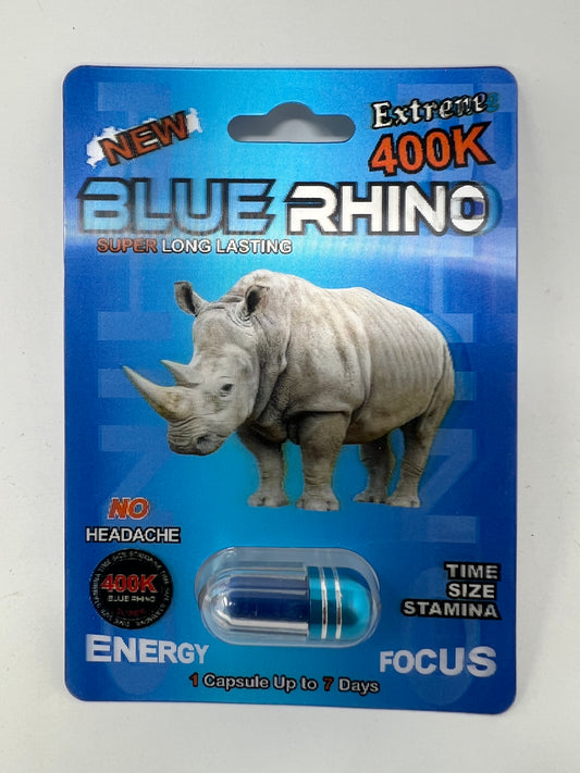 RHINO SINGLES  BLUE 400K CAP 24pk ($2.99 EA)