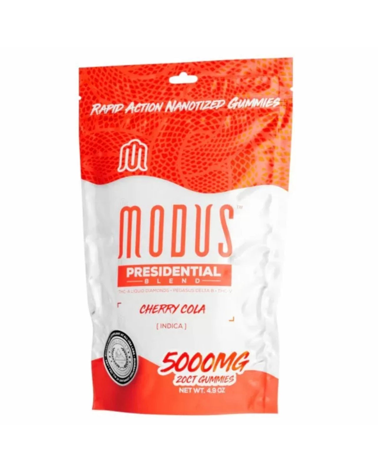 MODUS Presidential Blend 5000MG 20CT/Bag 5/Box THC-A Liquid Diamonds• Pegasus Delta 8• THC-V