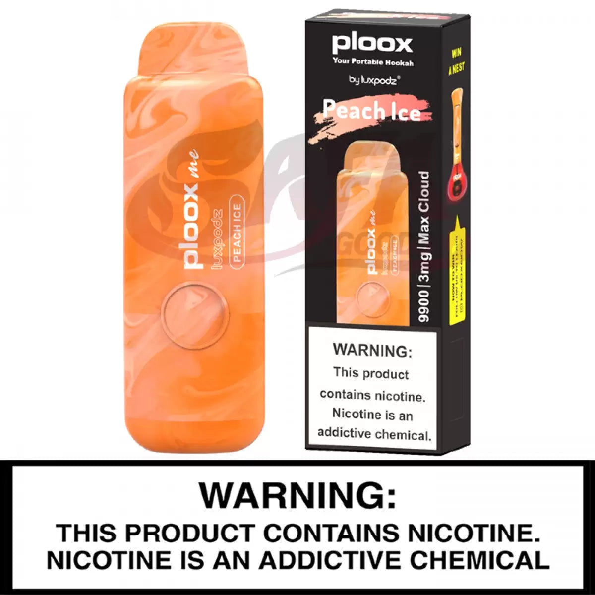 PLOOX DISPOSABLE FOR PORTABLE HOOKAH (75ML) 9.9K PUFFS 5CT/ BOX