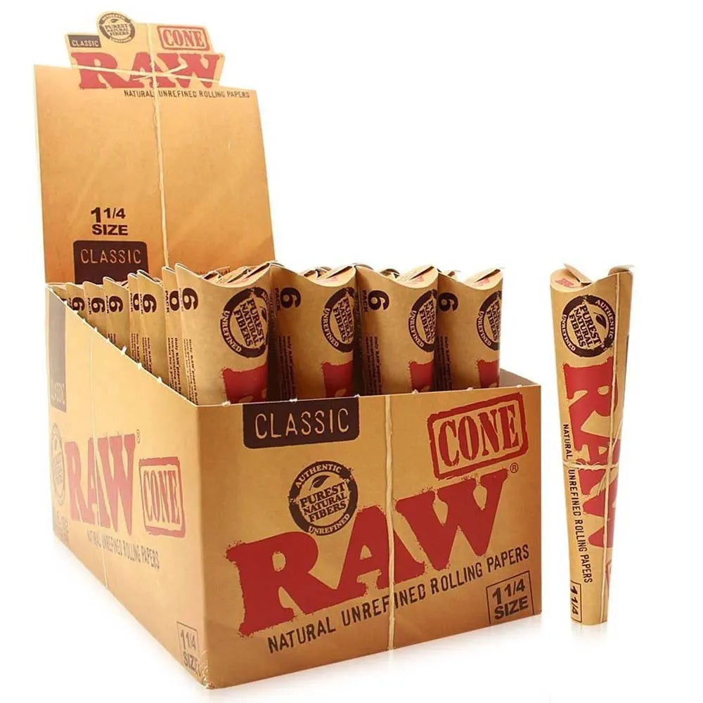 RAW CONE CLASSIC 1 1/4 6 PK