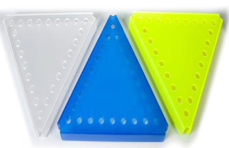 Acrylic Triangle Shape Bowl OR Banger Display Fit For 24 Pieces 14 MM Male Bowls OR Bangers