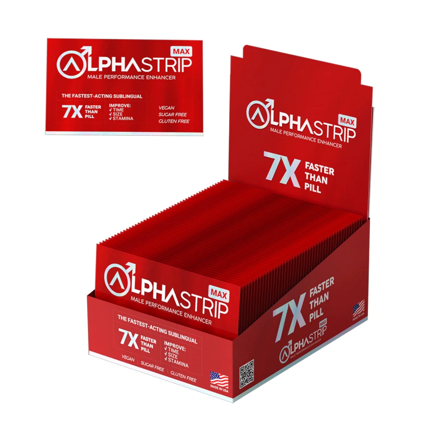 ALPHA STRIP MAX MALE PERFORMANCE ENHANCER 36 PK ($6.49 EA)