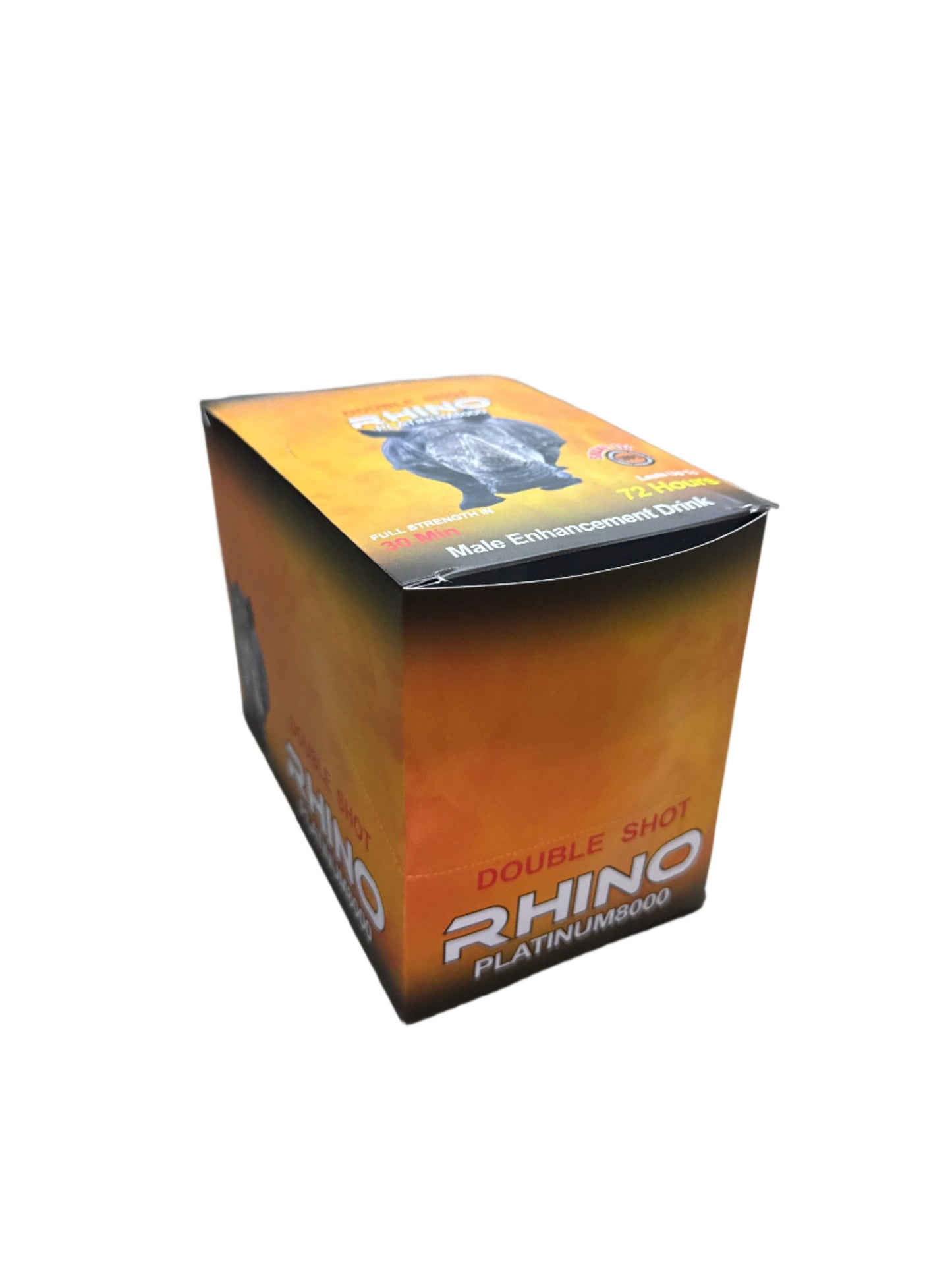 RHINO DOUBLE SHOT PLATINUM 8000 MALE ENHANCEMENT SHOTS 12ct/Box