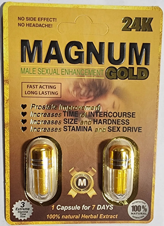 Rhino Magnum Gold 24k Double pills $3.99 EA