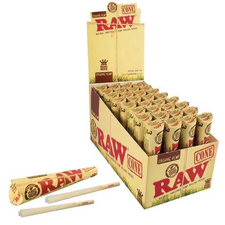 RAW CONE ORGANIC HEMP KING SIZE 3PK 32 PC