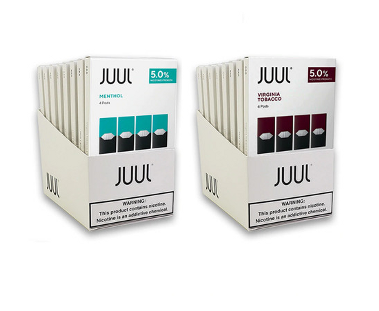 JUUL VIRGINIA TOBACCO 5.0% 8 pk per box