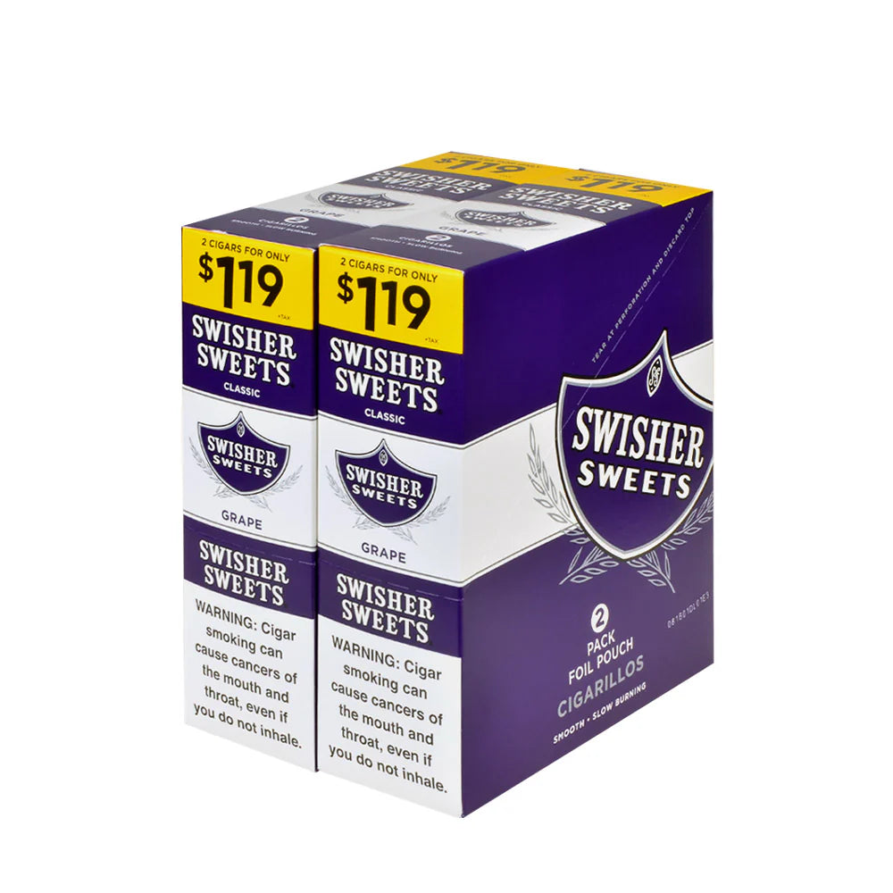 Swisher Sweets Cigarillos $1.19 Pre Priced 30 Packs of 2 Cigars