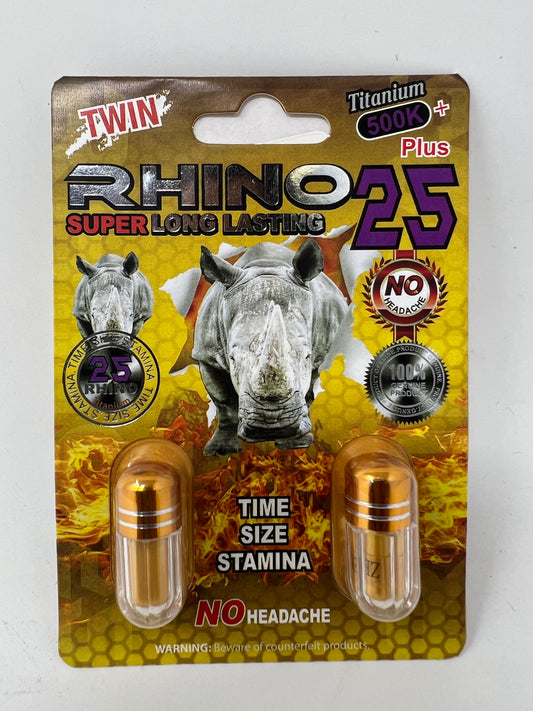 RHINO 25 DOUBLE CAPS 24 PK ($3.99 EA)