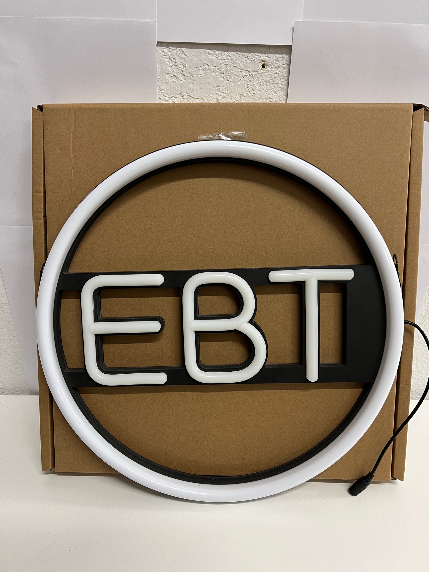 LED SIGN CIRCLE (OPEN/EBT)