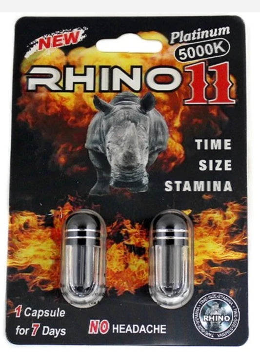 RHINO 11 500K+ DBL CAPS 24 PK ($3.99 EA)